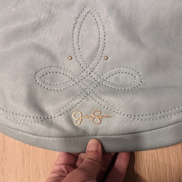 Dusty Teal Crescent Bag - Picture 5 of 8
